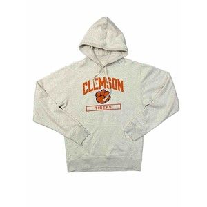 Clemson Tigers Hoodie Medium Orange  Pullover Hooded Long Sleeve Sweater Unisex